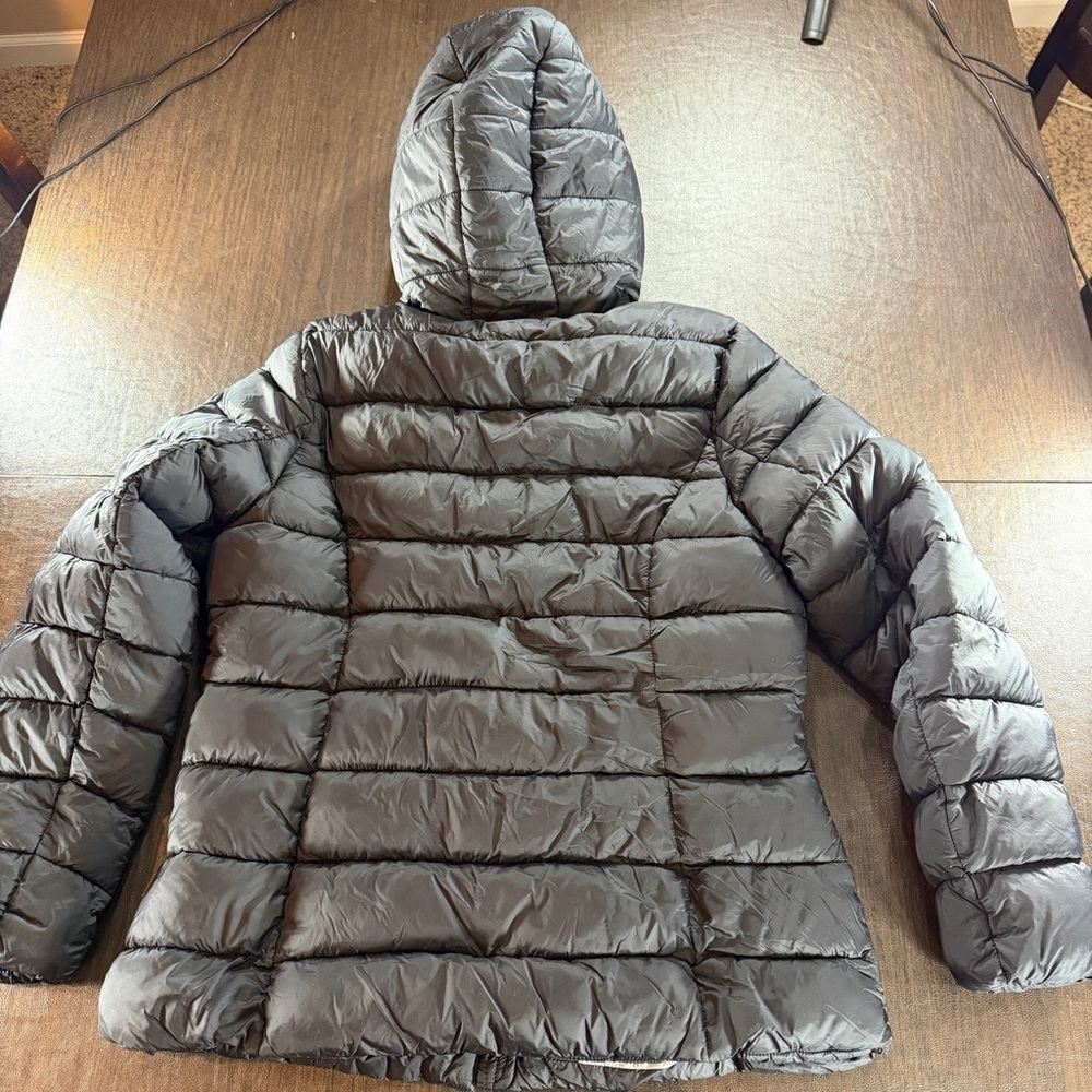 Madden Girl Black Puffer Jacket with Hood Sz L - Picture 10 of 12